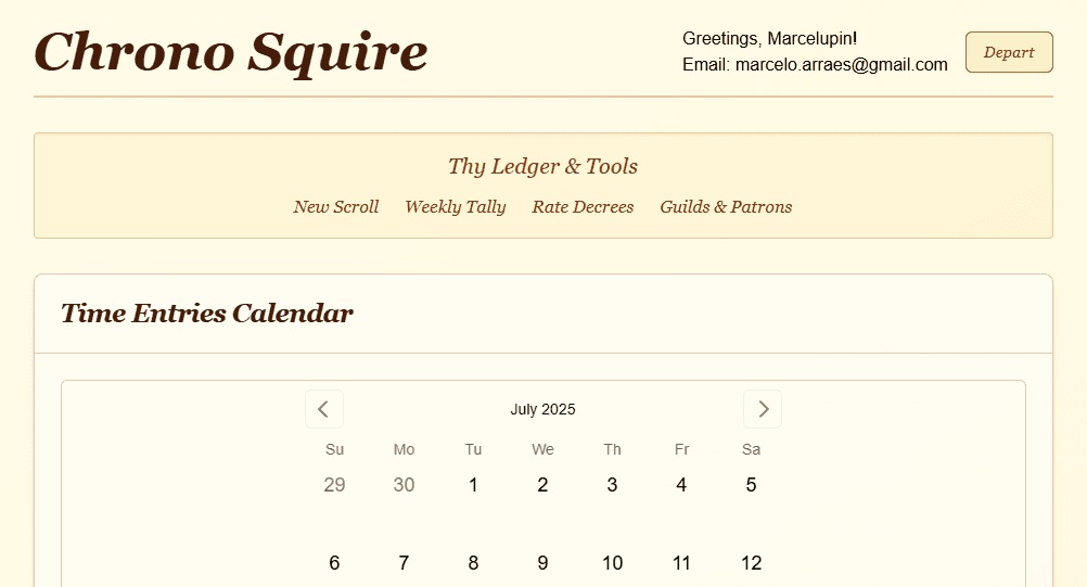 Chrono Squire project image